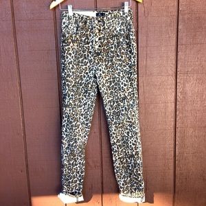 Super Stoned Skinny Animal Print Volcom Jeans